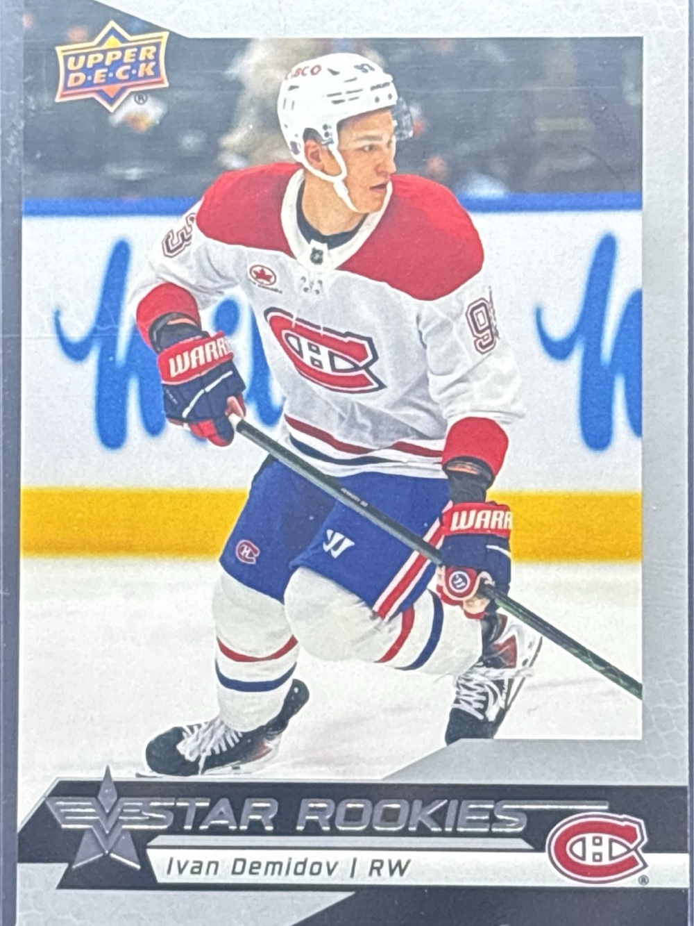 Upper Deck Ivan Demidov Rookie Hockey Card